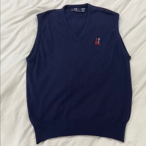 Polo by Ralph Lauren Men's V-Neck Sweater Vest - Dark Blue